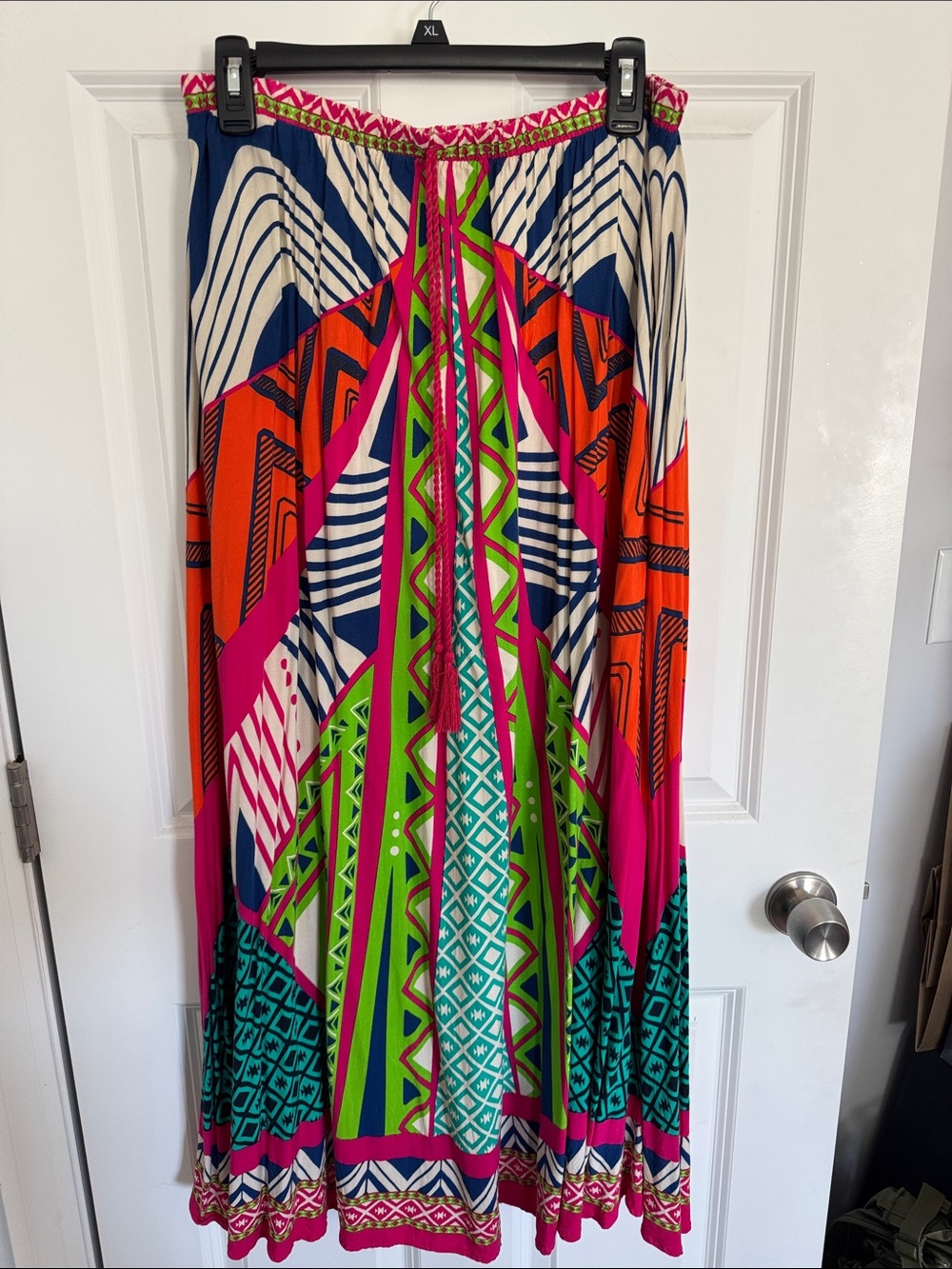 Flying Tomato Vibrant Multi-Color Maxi Skirt